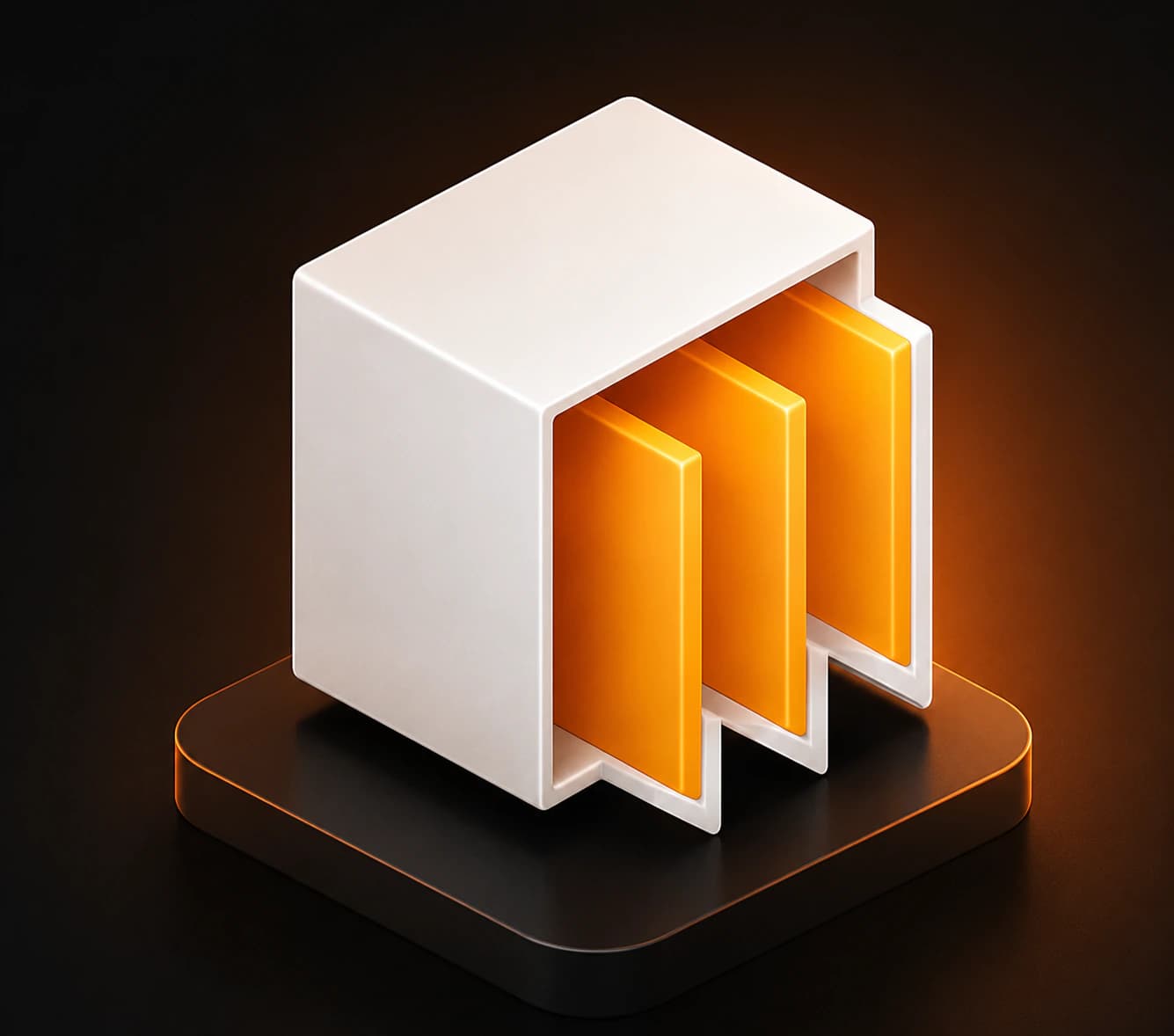 VaultSort app icon rendered in three dimensions
